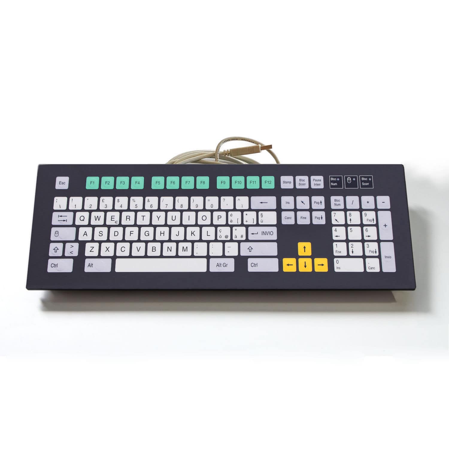 Rack-mount keyboard - KT-101-K-12 - k-tronic S.r.l. - membrane / 101 ...