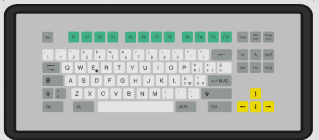 Desktop keyboard - KT-84-T-40 - k-tronic S.r.l. - with mechanical keys ...