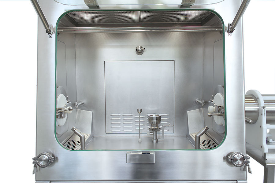 Glass glove box Franz Ziel GmbH stainless steel