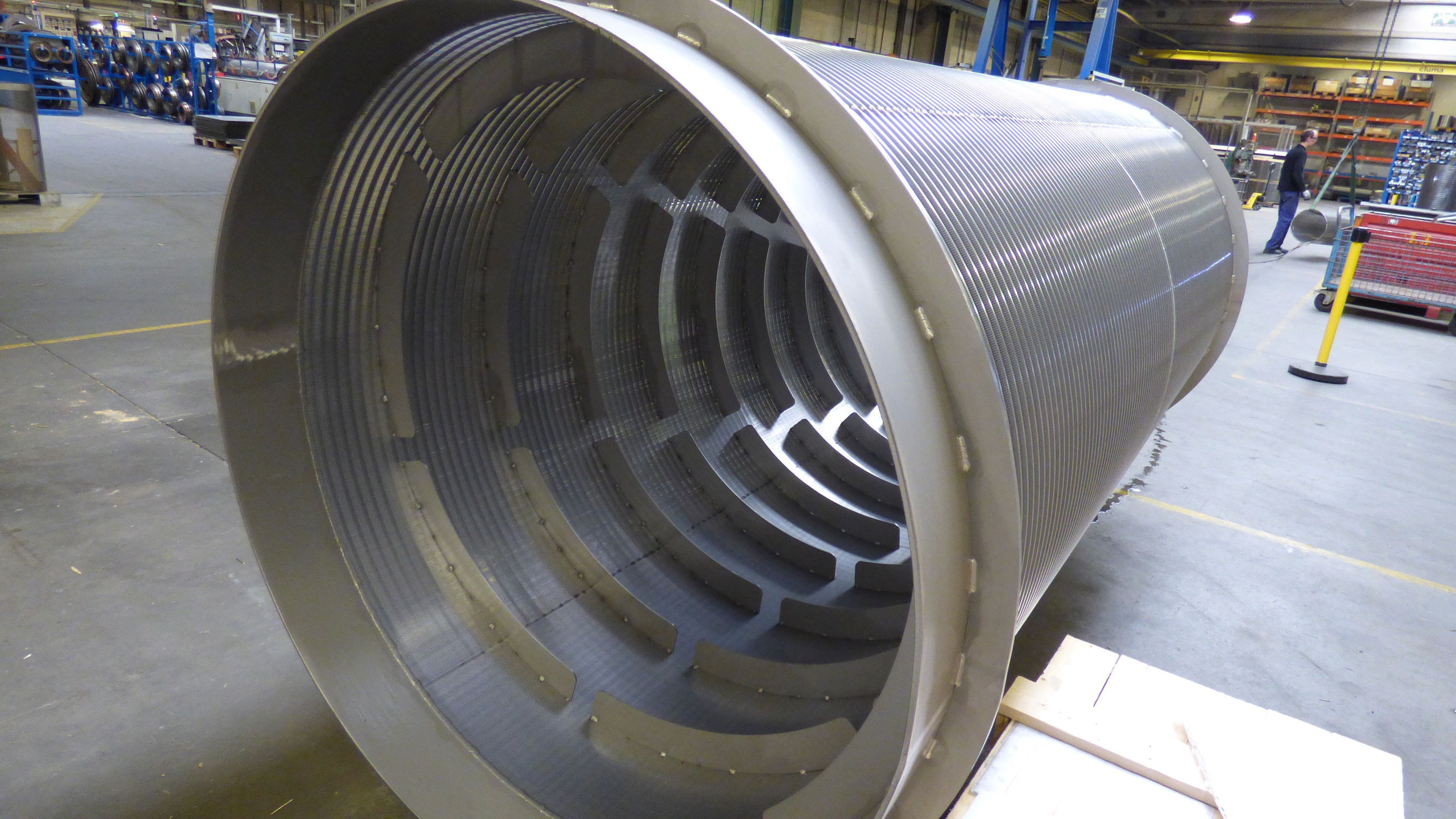 Rotary drum filter Trislot n.v. liquid / for solids / drum