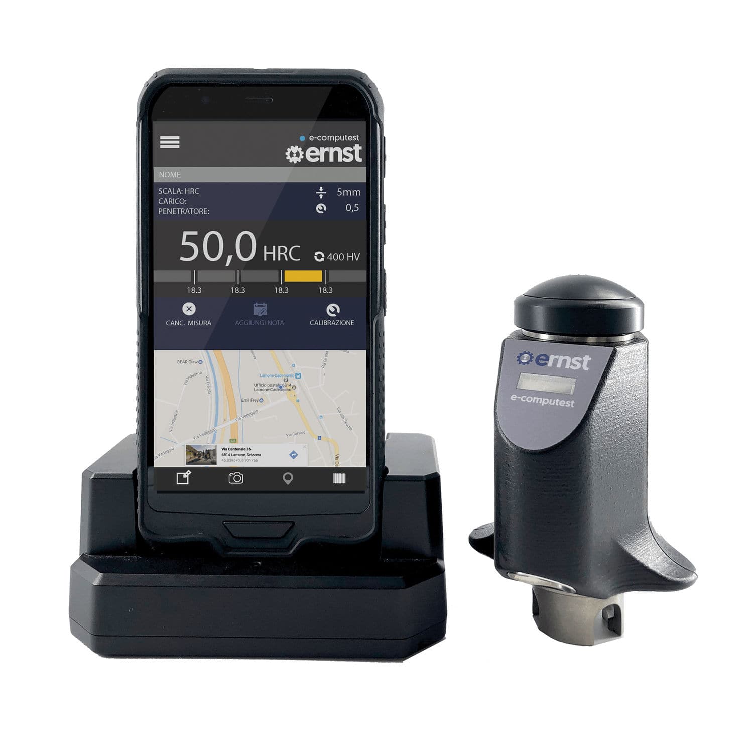 Rockwell hardness tester CISAMERNST portable / metal