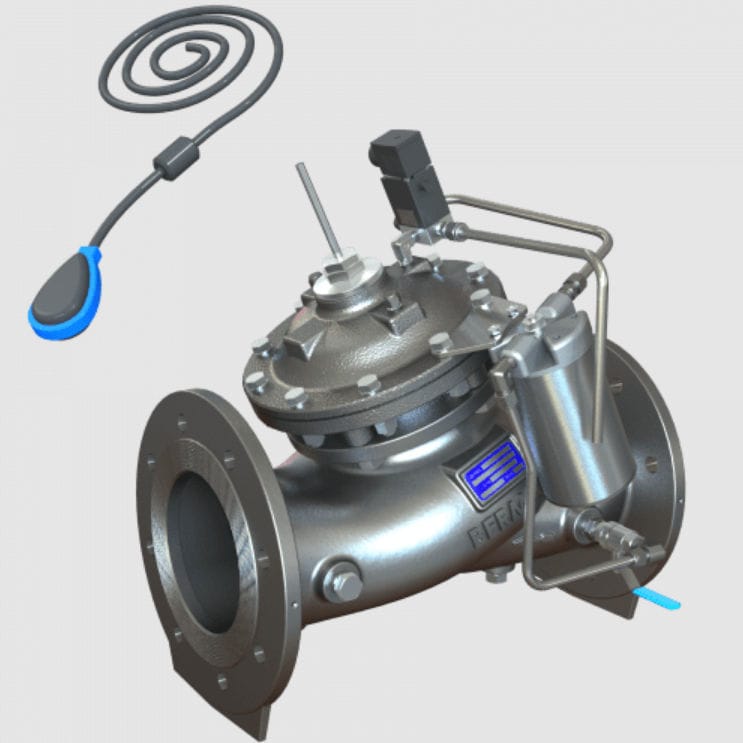 Diaphragm valve MN75065 BERMAD CS Ltd hydraulicallyoperated