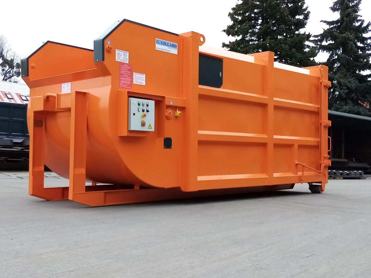 Organic trash compactor Paktor 10 GILLARD SAS wet / mobile / monobloc