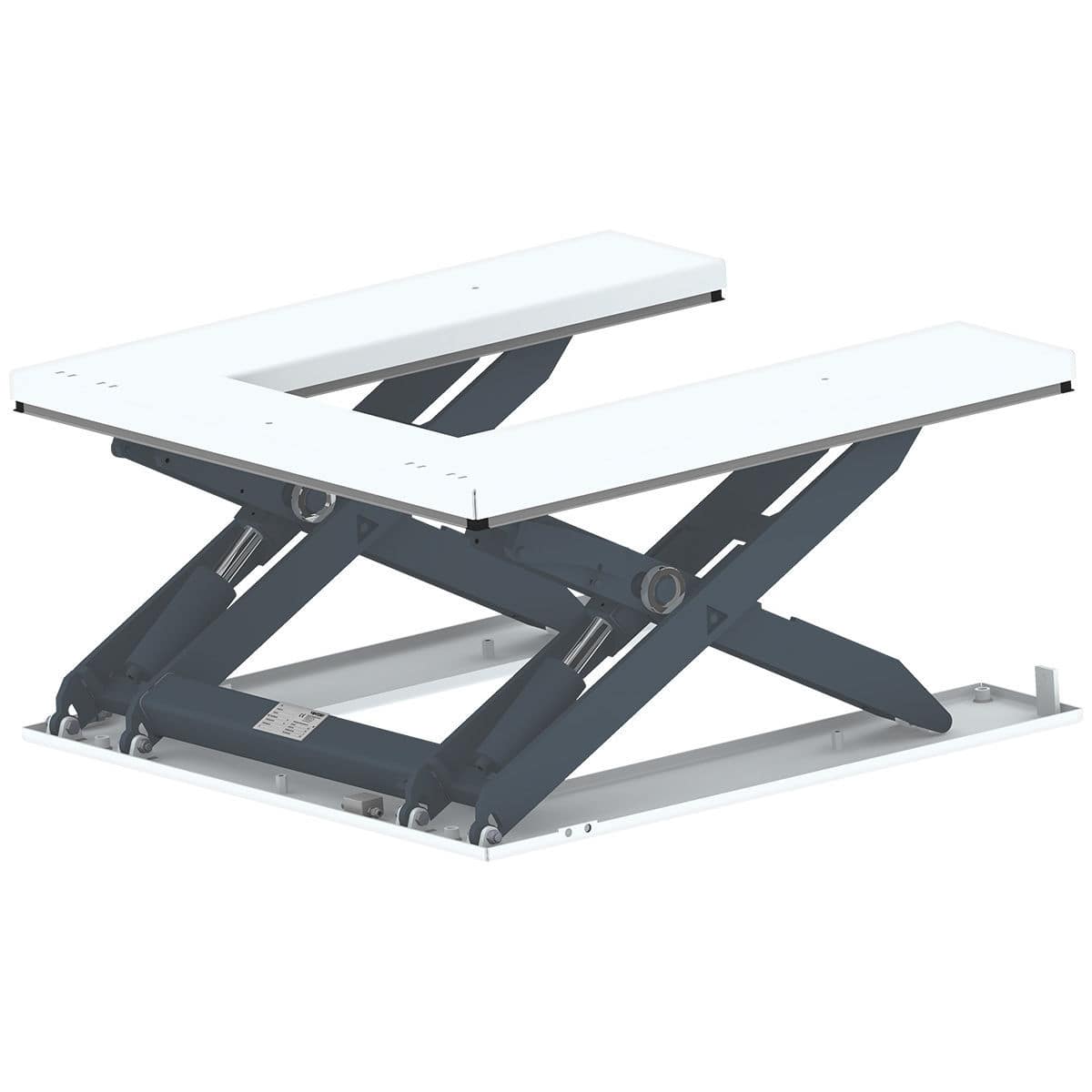 Lift table with U-shaped platform - xFFT series - Ventzki Handling ...