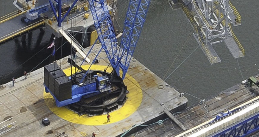 4100sii Ringer Crawler crane - 4100 SII - Lampson crane - boom / hydraulic