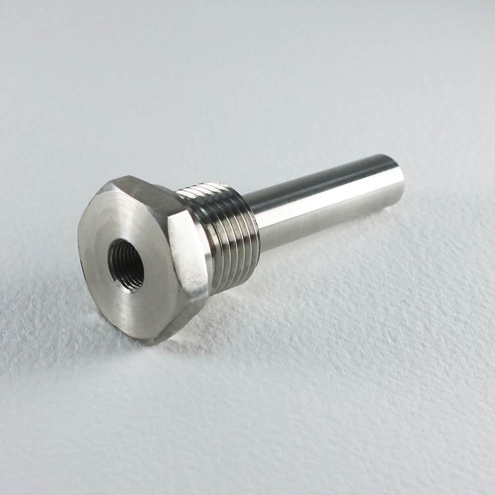 Threaded thermowell TW18P12P series Temperature Technology Ltd