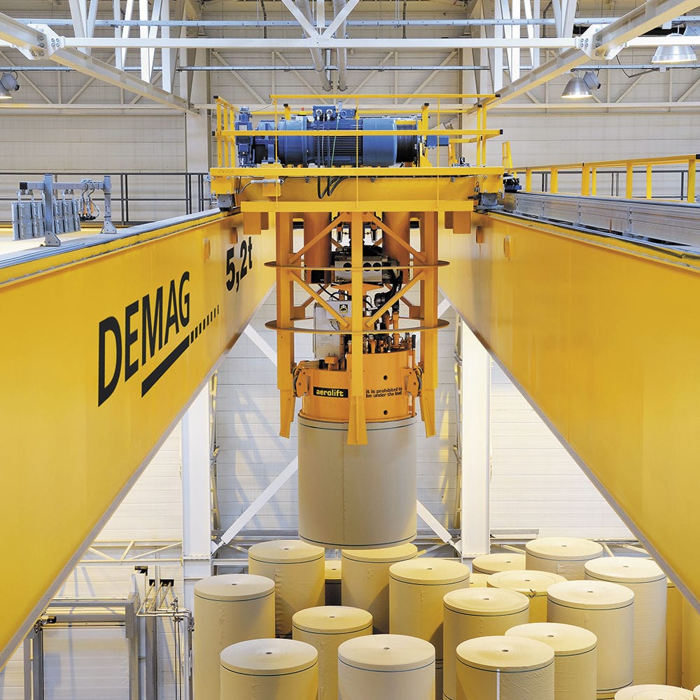 Overhead crane vacuum lifting device Aerolift Industrials B.V