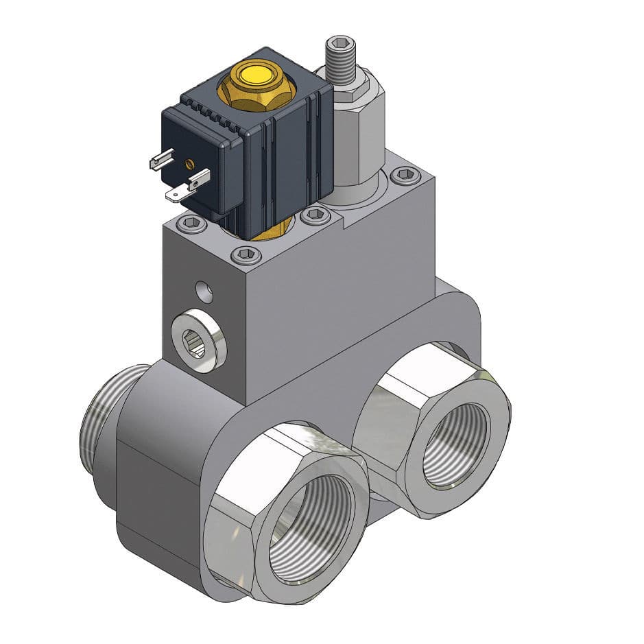 Ball valve KFA series BEZARES S.A. hydraulicallyoperated / pump