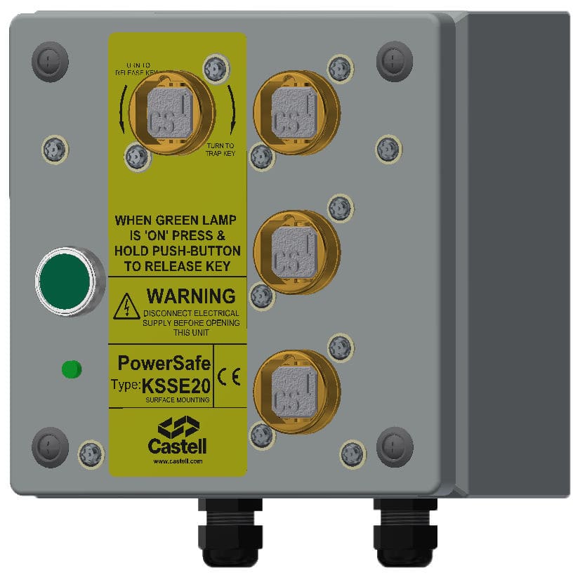 Key type switch KSSE CASTELL SAFETY INTERNATIONAL multipole / IEC