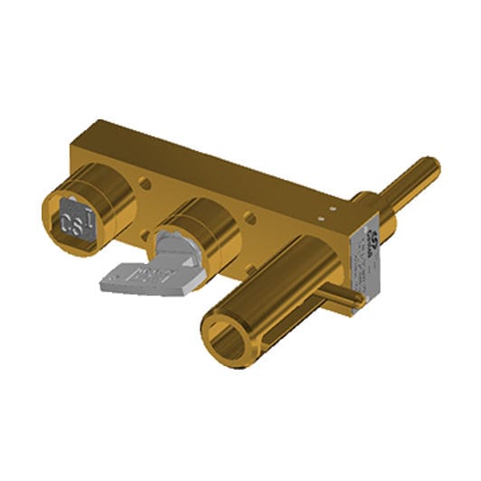 Sliding door lock KLE CASTELL SAFETY INTERNATIONAL key / bolt / brass