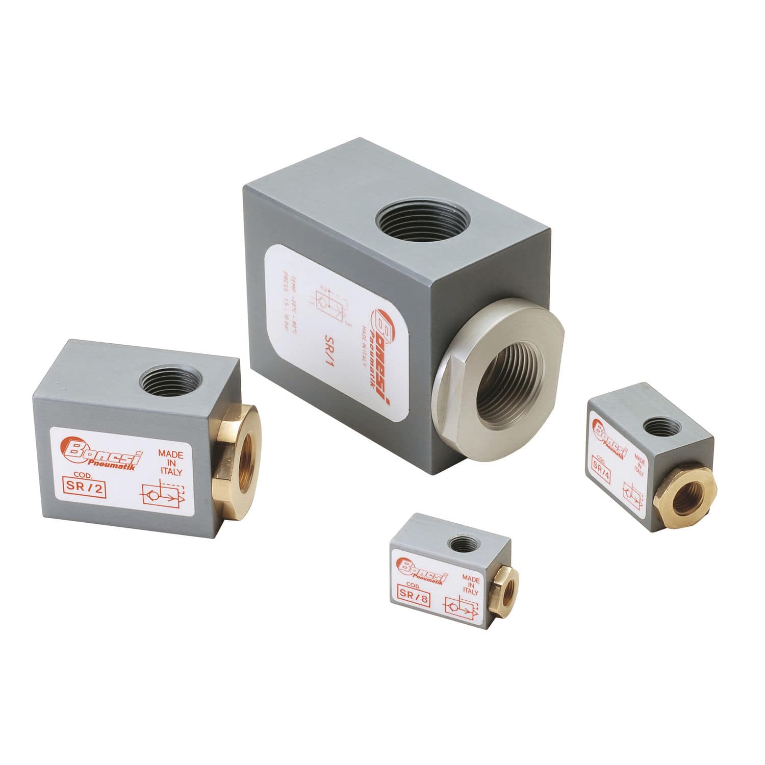 Quickrelease exhaust valve SR series Bonesi Pneumatik s.r.l