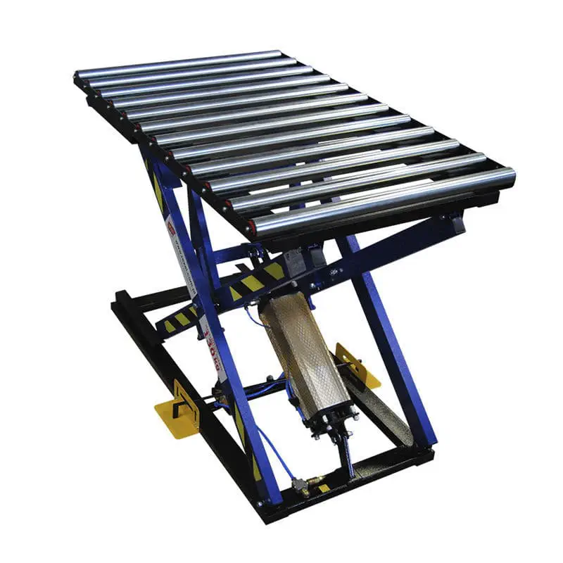 Lift Table For The Textile Industry St 3 Rol Mini Rexel Scissor Foot Operated Pneumatic Lift Table For The Textile Industry, Pallet Lift Table With Rollers