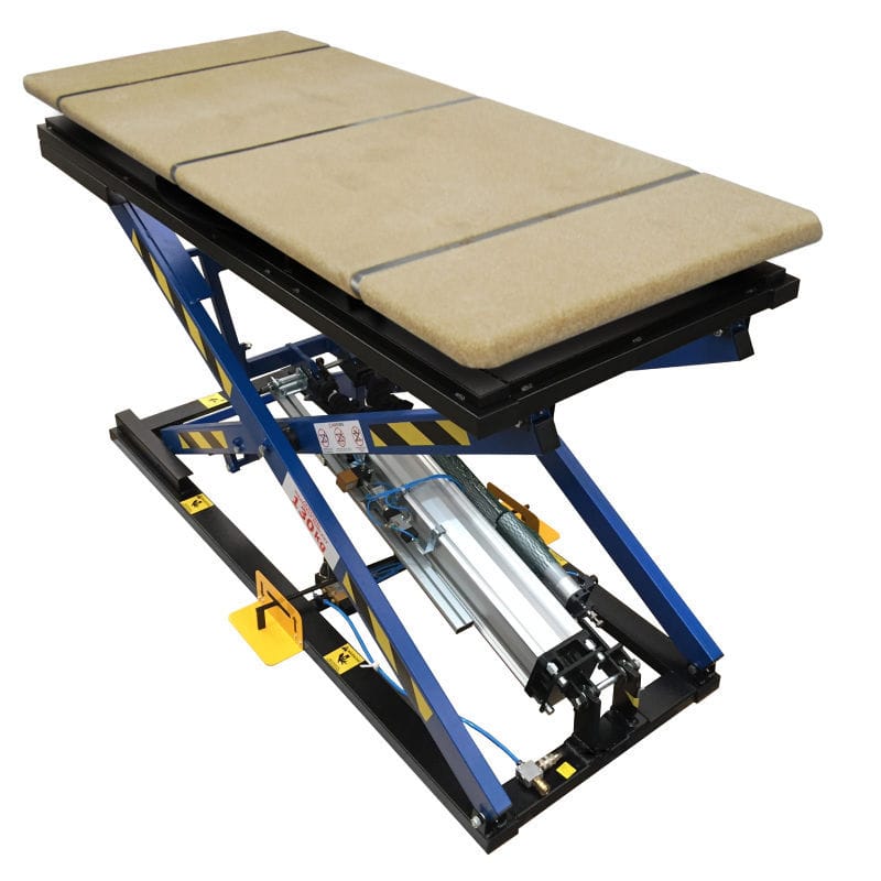 Scissor lift table ST3/KPO REXEL pneumatic / stationary / loading