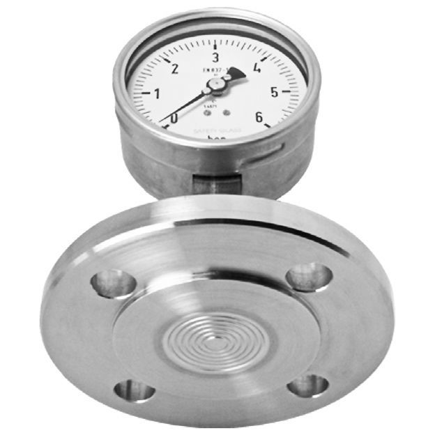 Diaphragm seal with flange connection D712 Manfred Jünemann Mess