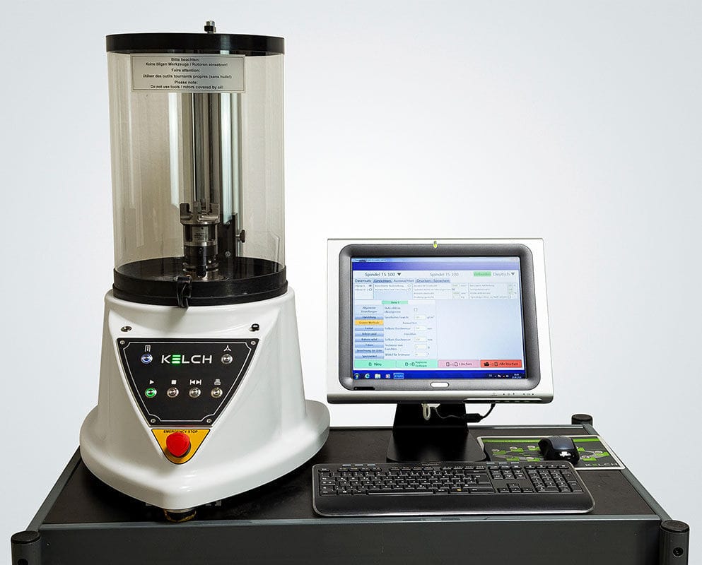 Vertical balancing machine TB 100 KELCH dynamic / for cutting