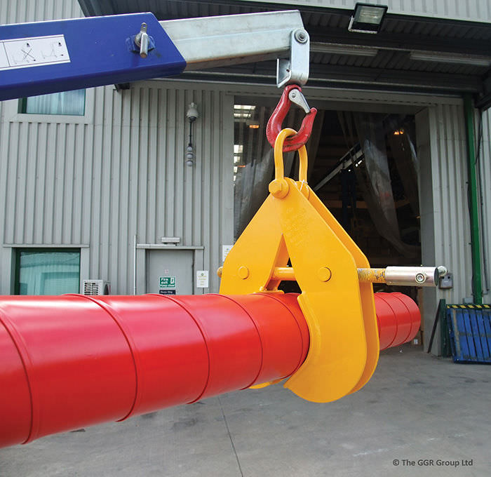 Pipe materials handling clamp GGR Group for bars