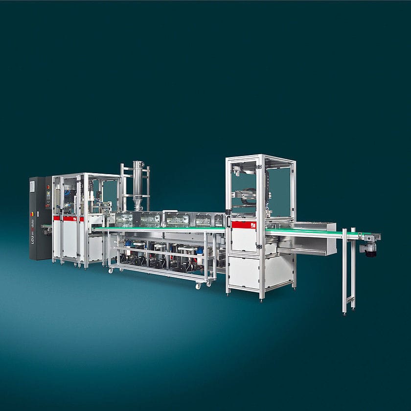 Brush cleaning machine LCU MODULO Schneider Optical Machines