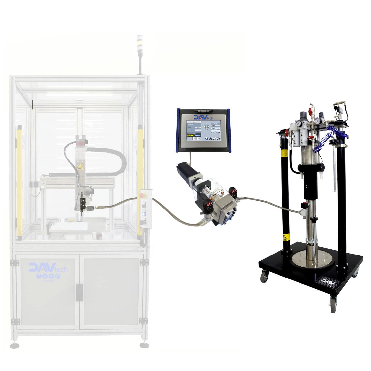 Highviscosity media dispensing system DAV TECH Srl for high