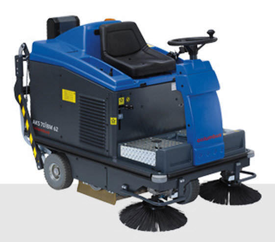 Ride-on sweeper - AKS 70|BM 62 - columbus - battery-powered / outdoor ...