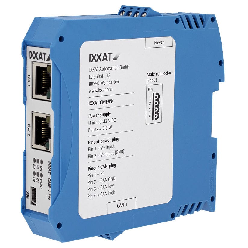 Communication gateway CME/PN IXXAT Automation / fieldbus