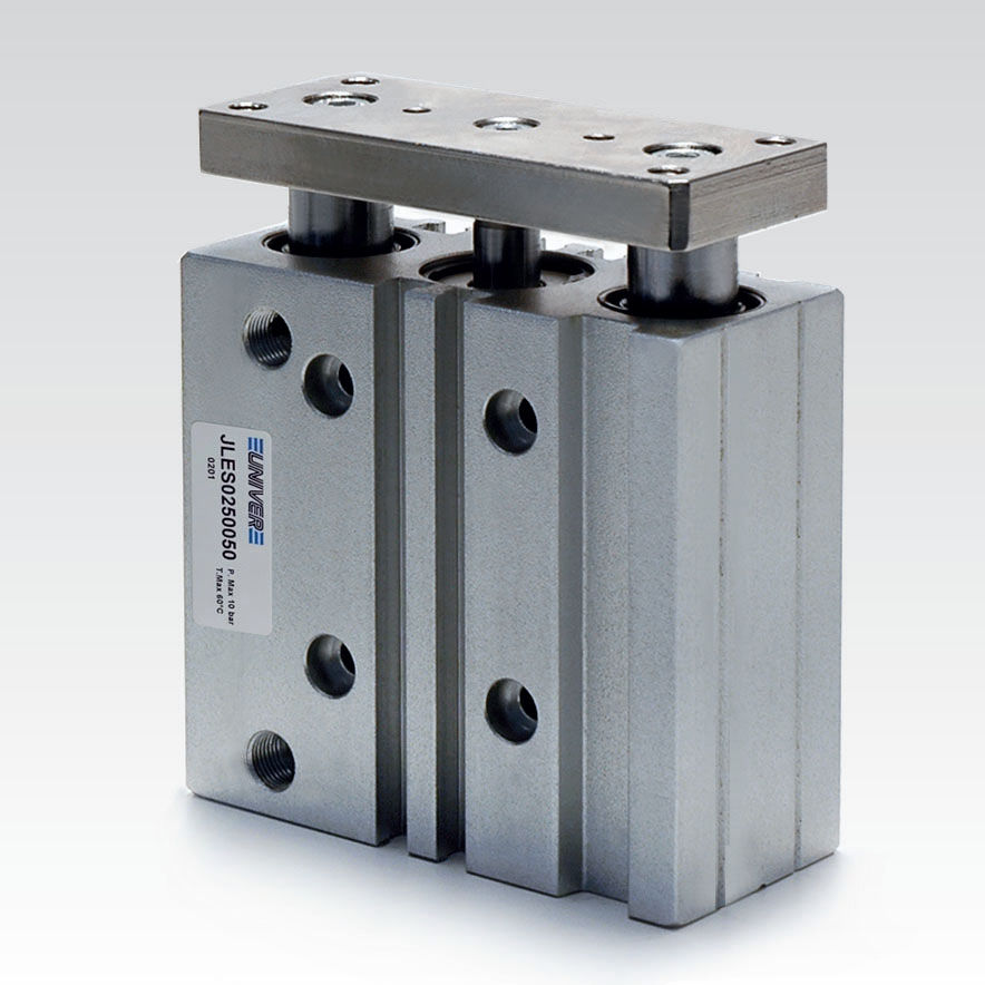 Guided cylinder JLE series UNIVER Group pneumatic / with piston
