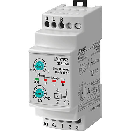 Level control relay - SSR-05D - Tense Electronic - DIN rail / adjustable