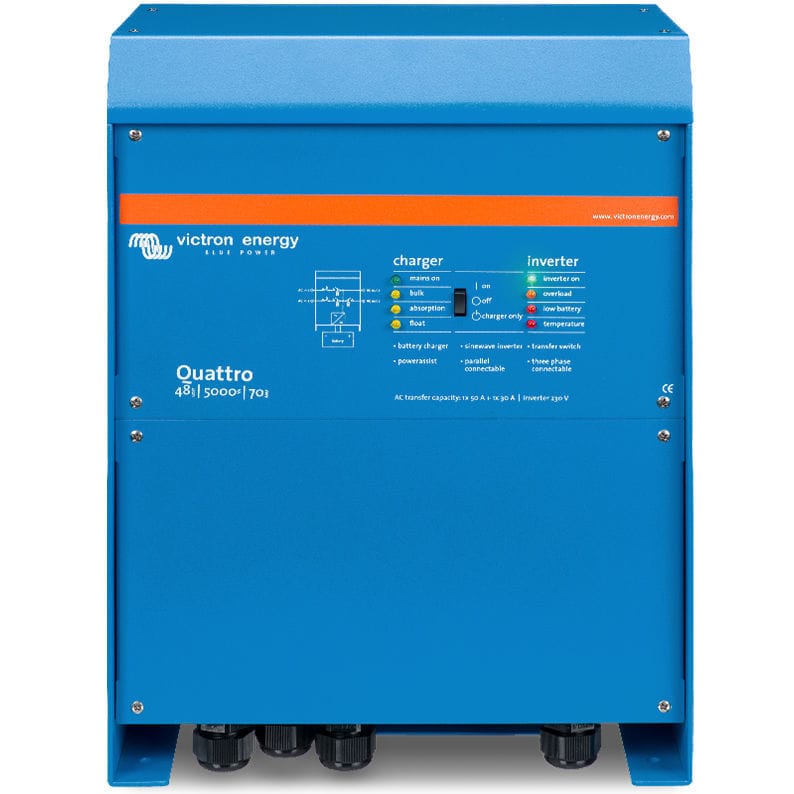 Hybrid charger/inverter Quattro Victron Energy parallel / sine