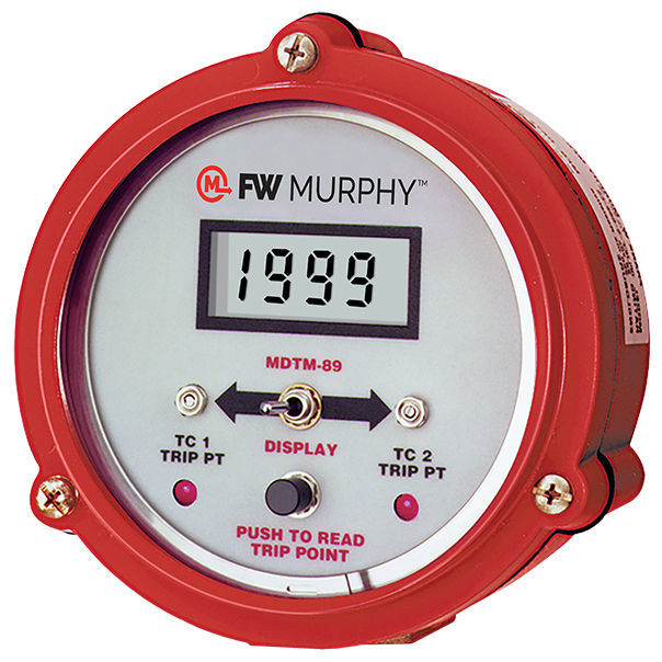 Temperature gage MDTM89 Frank W Murphy Ltd. manual / switch / digital