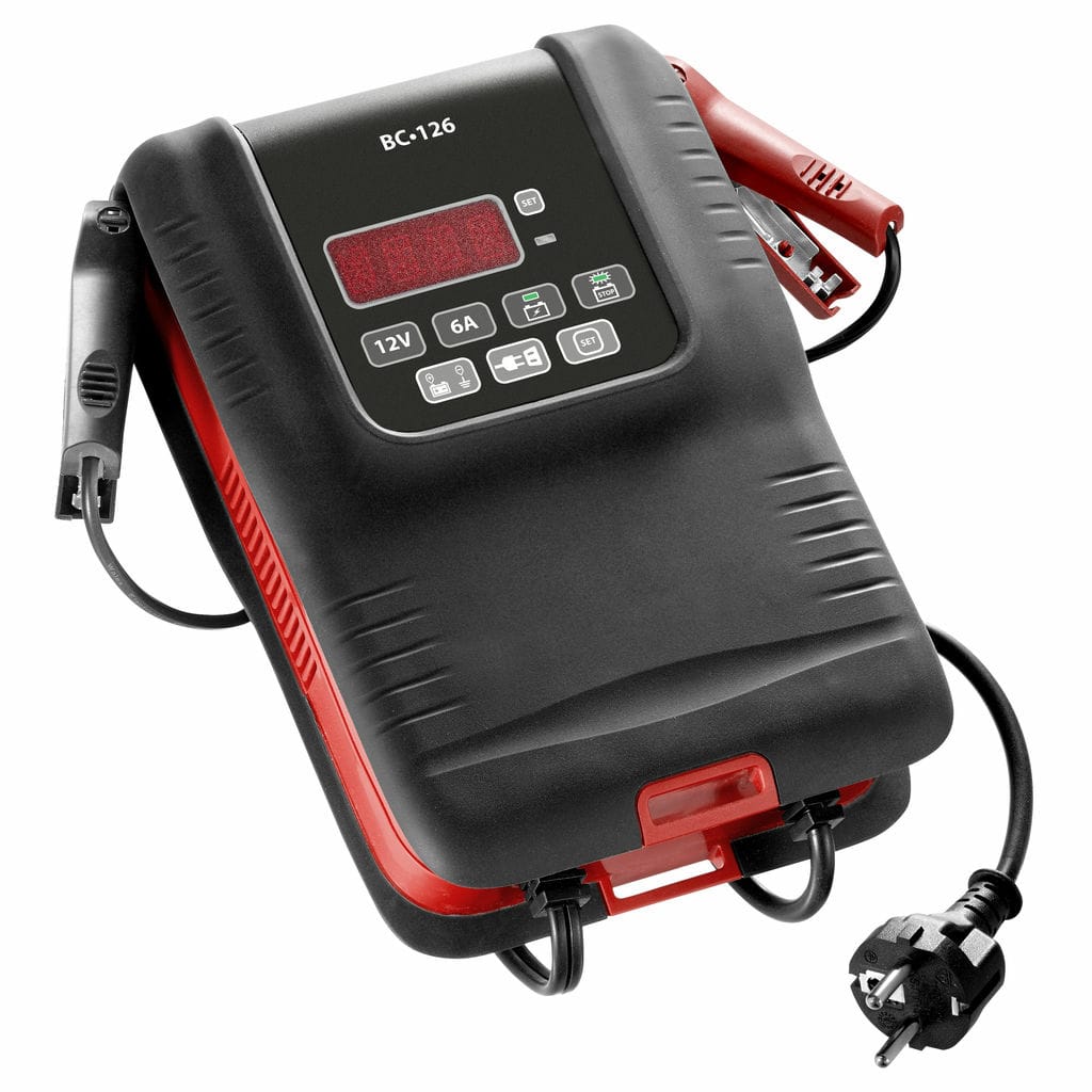 Handheld battery charger