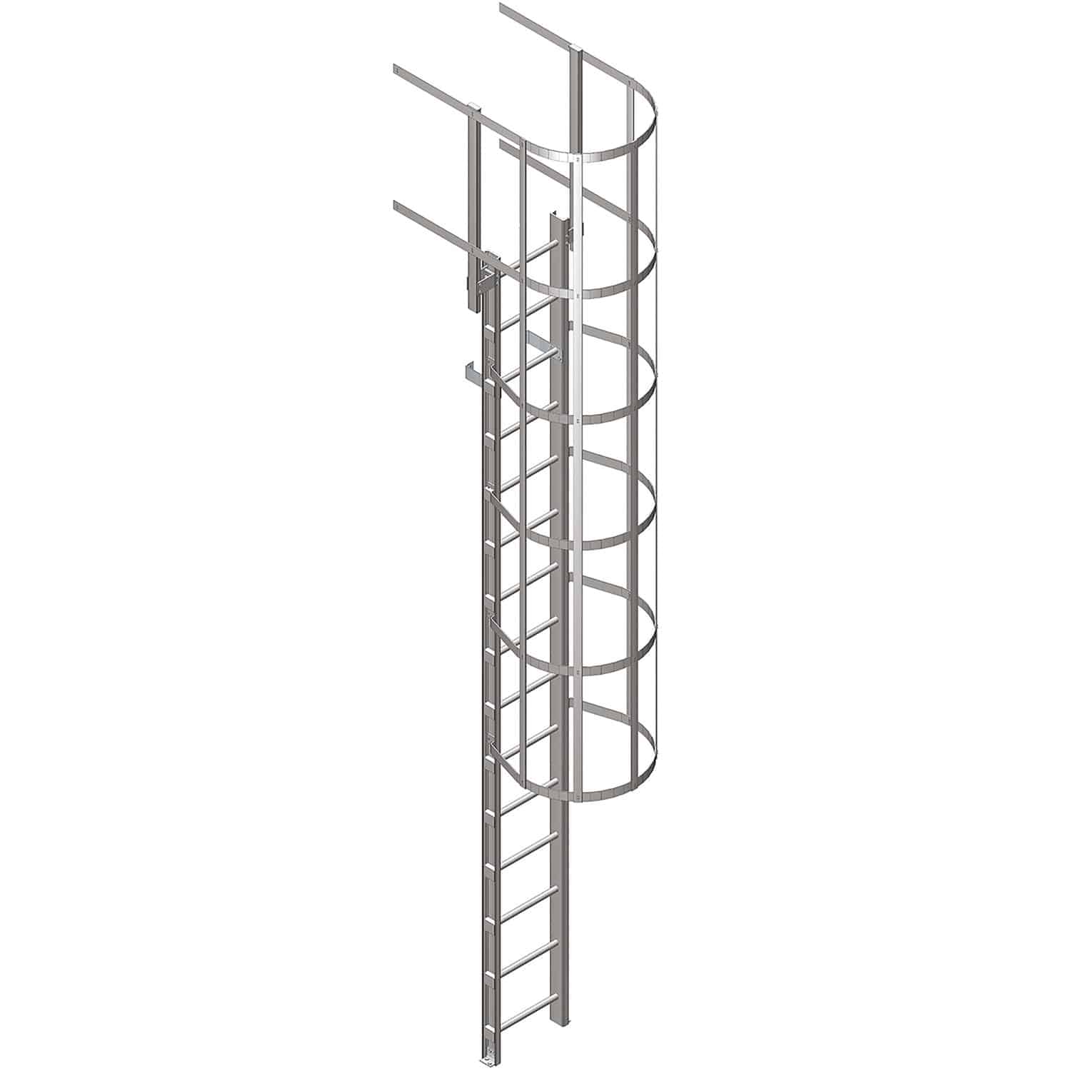 FRP ladder - CSCALA3UF - M.M. srl - single / with safety cage