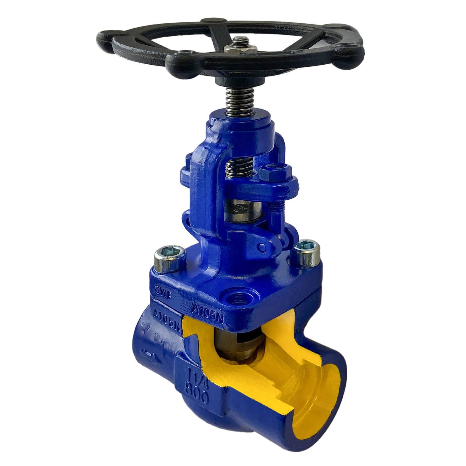 Globe valve zGLO 213 ZETKAMA Sp. z o.o. with handwheel / stop