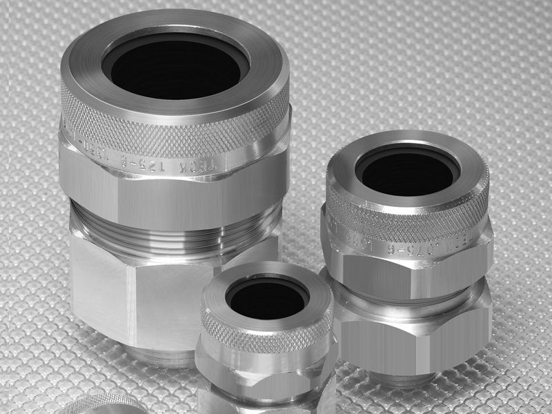 Aluminum cable gland - RTK Series - REMKE - waterproof / threaded