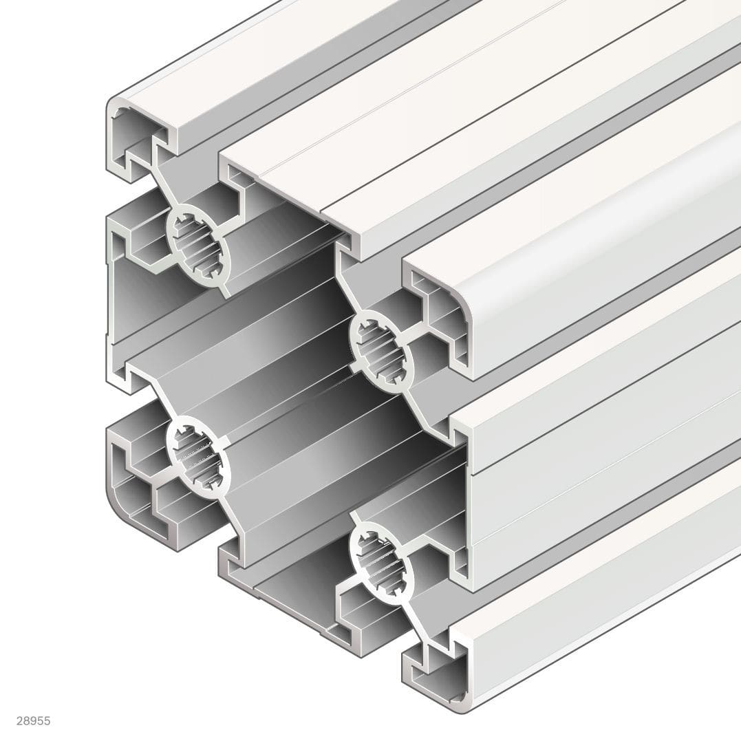 Anodized aluminum profile - 3842537100 - Bosch Rexroth - Assembly ...