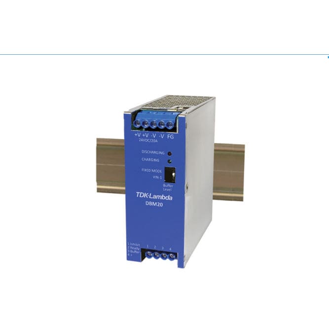 DIN railmounted DC power supply buffer module DBM series TDKLambda