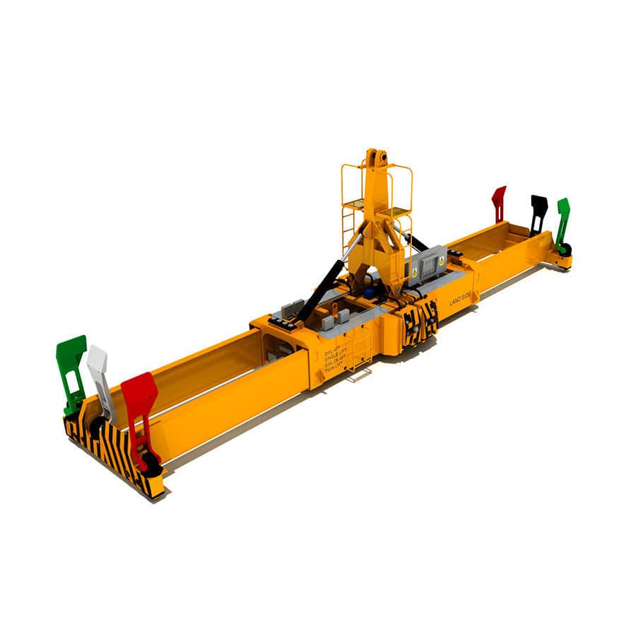 Container spreader - 27 series - TEC CONTAINER - horizontal / electric ...