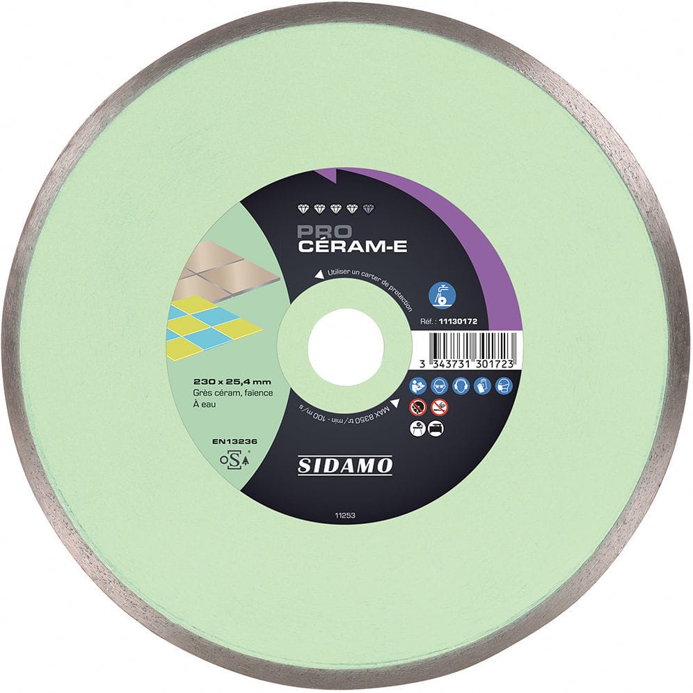 Diamond abrasive disc PRO CÉRAME SIDAMO