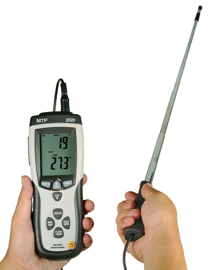 Hotwire anemometer MTP 2020 MTP Instruments Inc digital