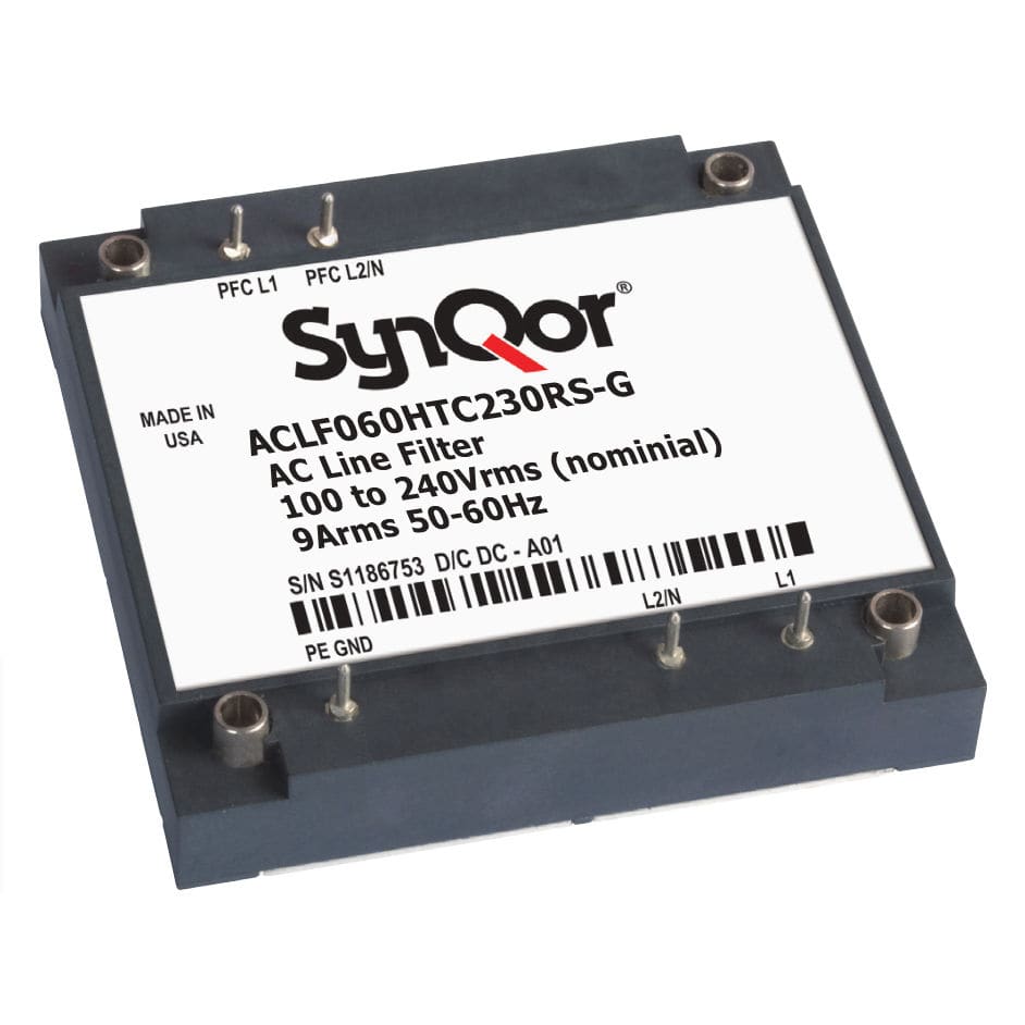 Low-pass electronic filter - ACLF series - SYNQOR - passive / for DC/DC ...