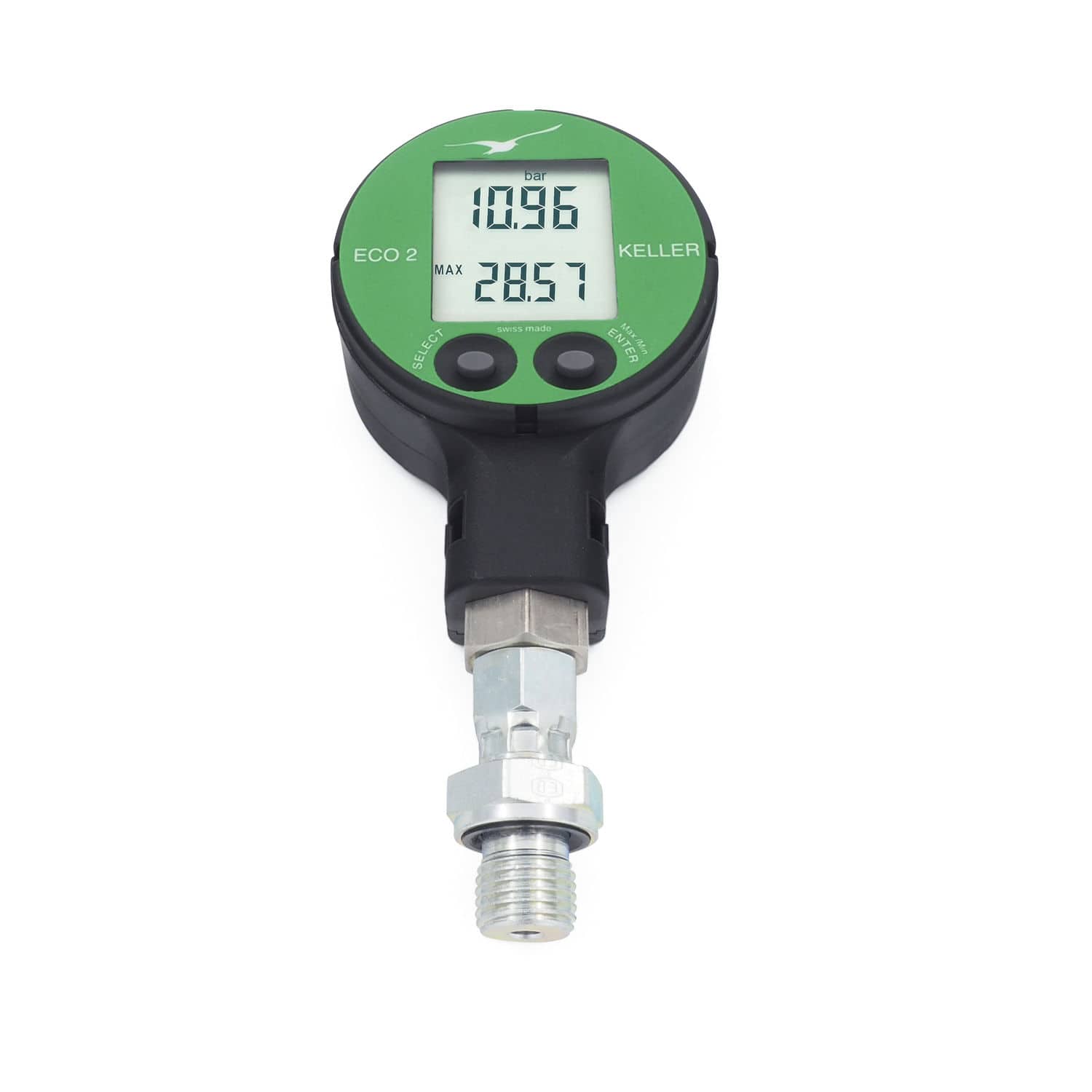 Pressure Gauge With Lcd Display Eco 2 Keller Pressure Threaded