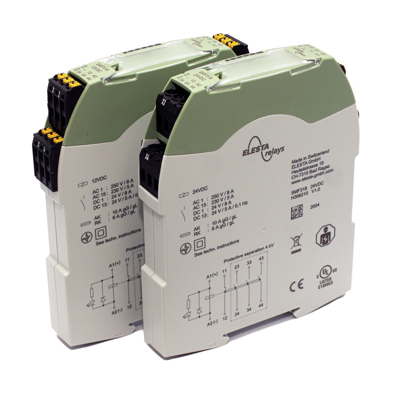 DIN rail mounted relay module SMF5 ELESTA GmbH electromechanical