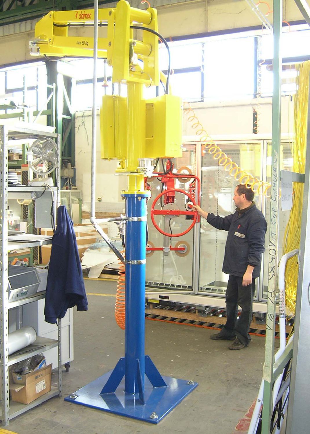 Glass manipulator - DALMEC - pneumatic / with suction cup / handling