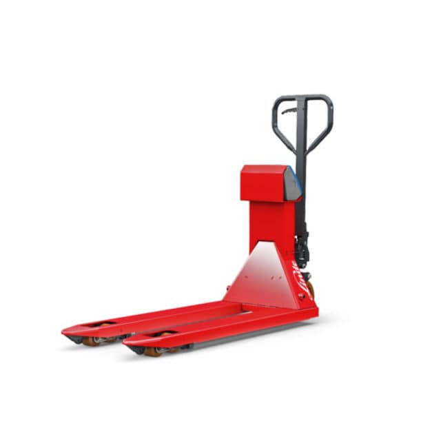 Scale pallet truck M25 Scale+ series Linde Material Handling hand