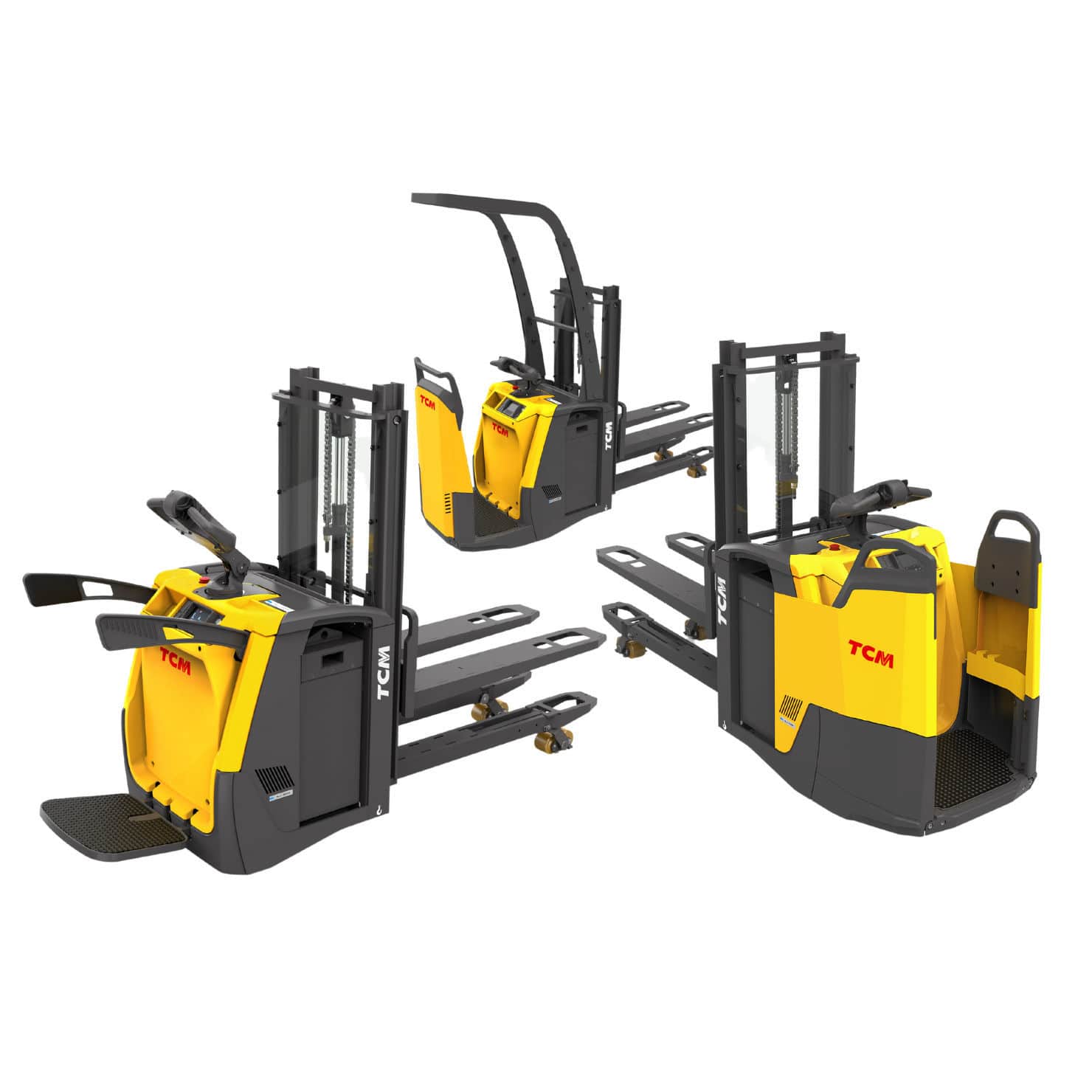 Doublepallet stacker truck SRD series TCM Forklift electric