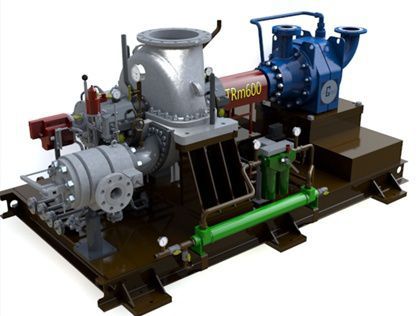 Steam turbine generator set - TR HI 150 - G-Team a.s. - three