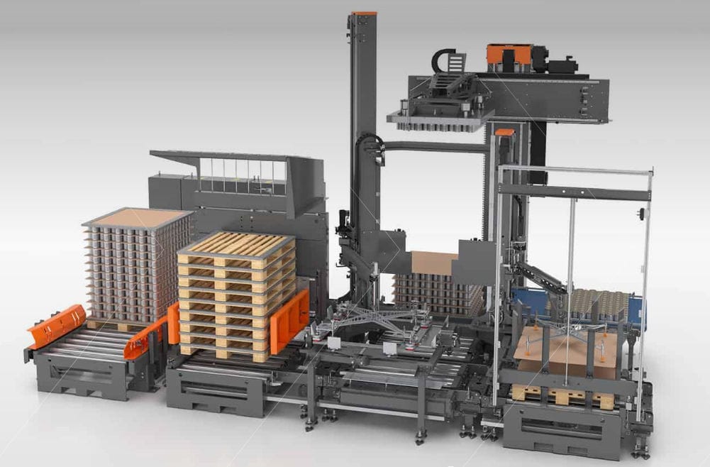 Layer depalletizer HLDP TRAPO AG for cans / for empty cans