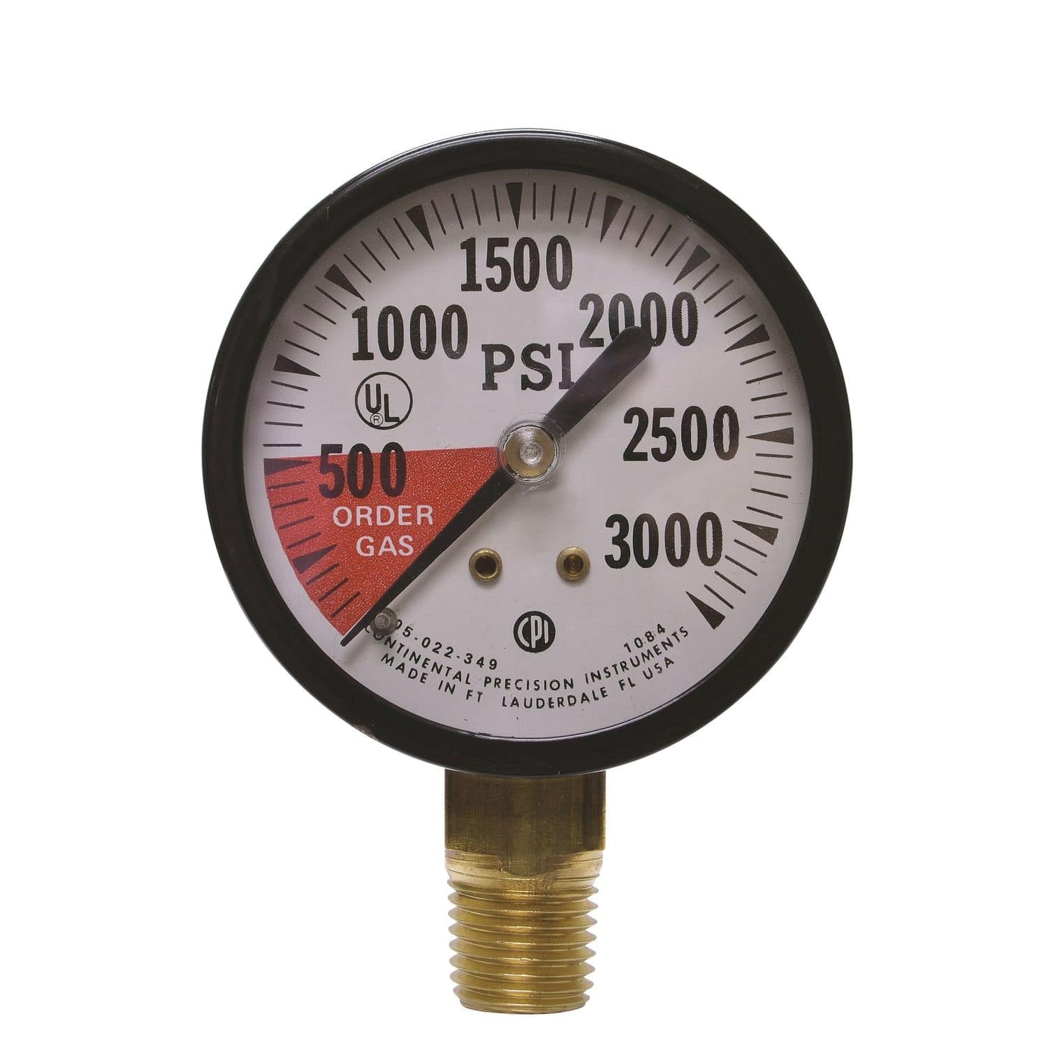 Absolute pressure gauge GS24 series Uniweld dial / threaded / bellows