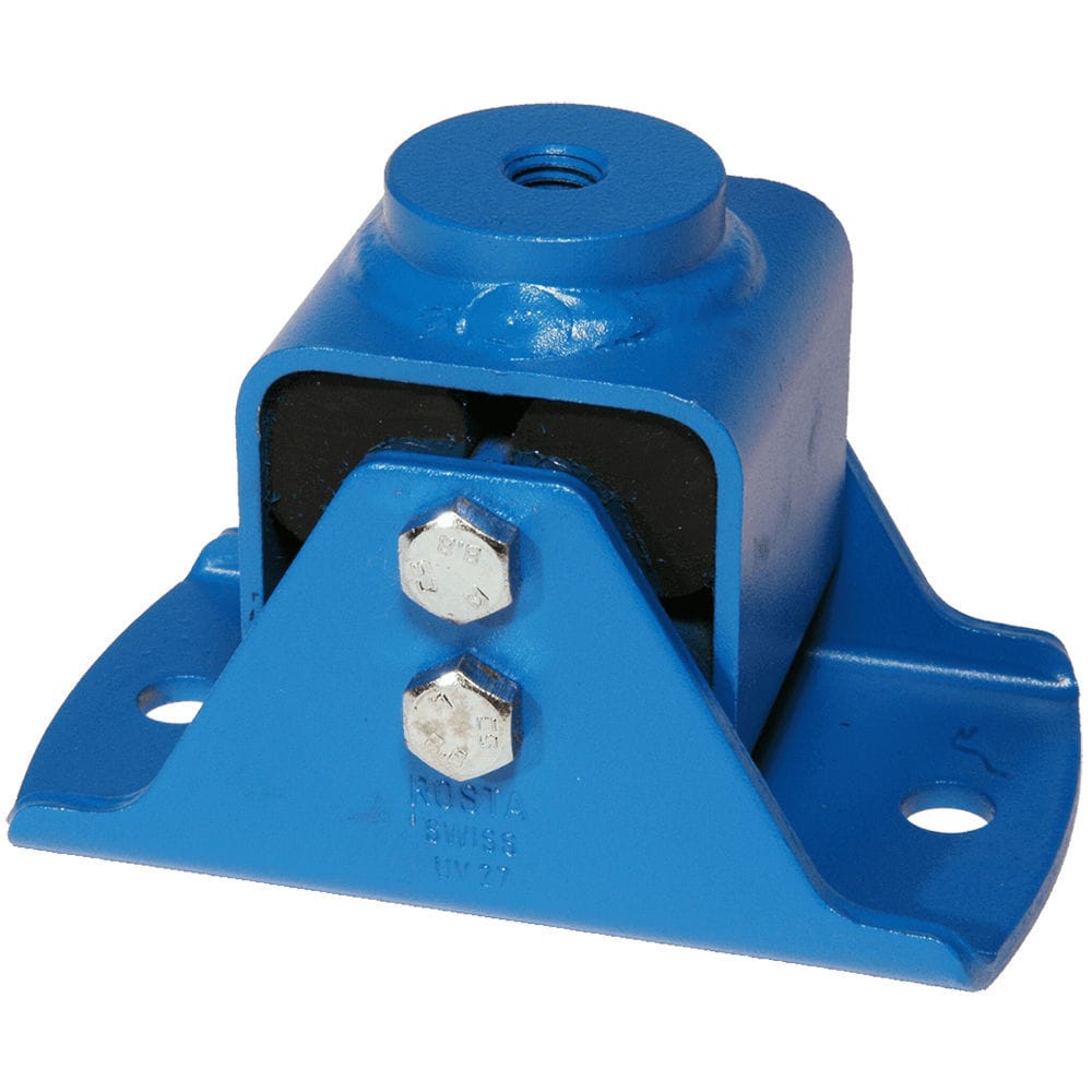 Rectangular anti-vibration mount - V - ROSTA - steel