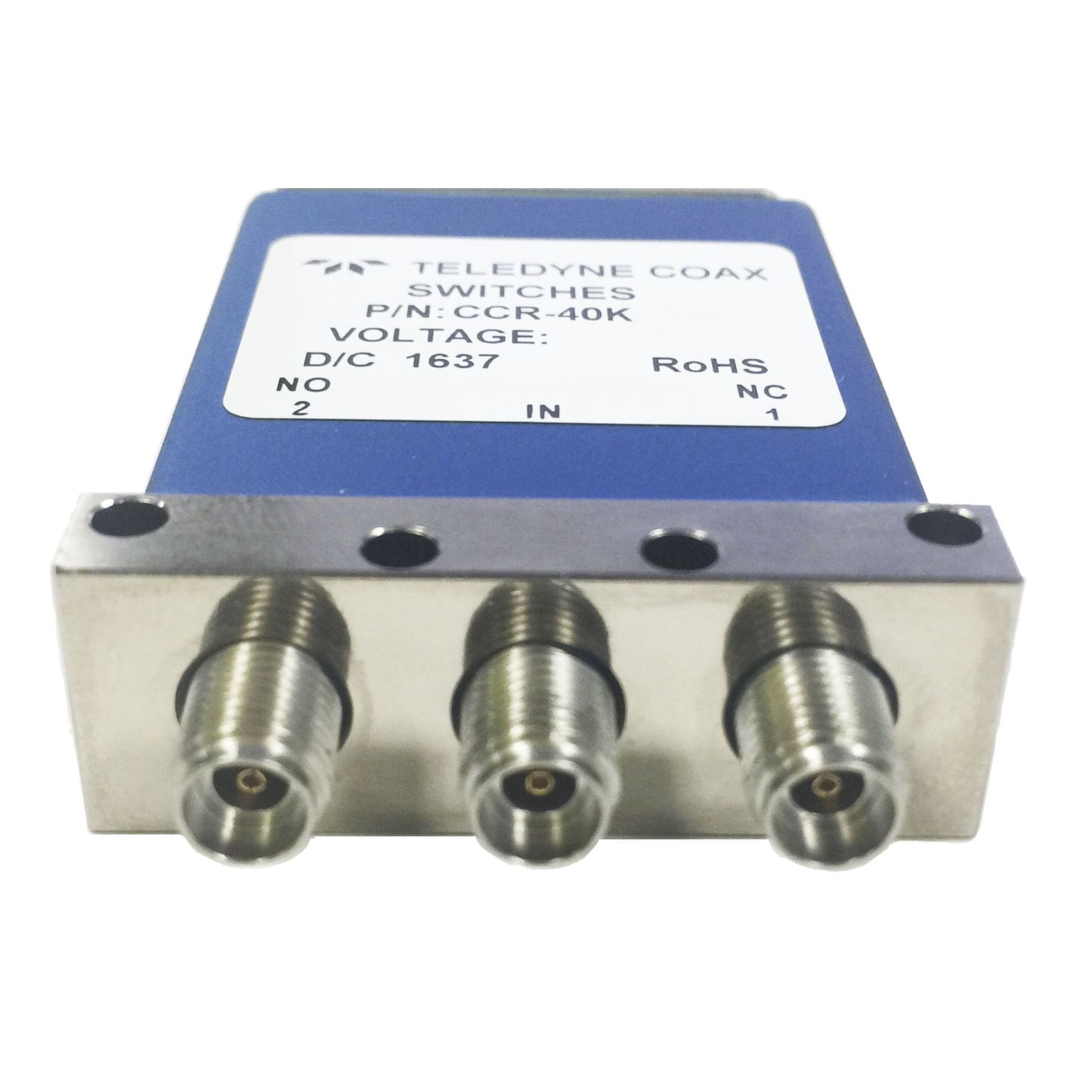 SPDT switch CCR40K/CR40K series Teledyne Relays coaxial / actuator / electromechanical