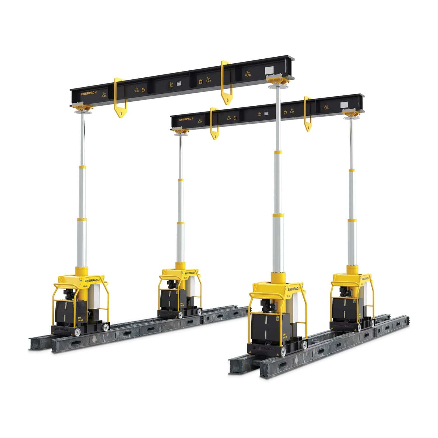 Railmounted gantry crane ML40 series ENERPAC hydraulic / mini