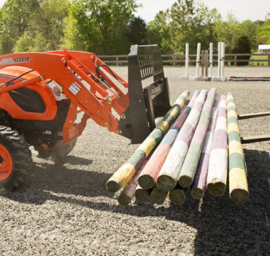 Adjustable pallet fork KL2510 Kioti for tractors / for wood